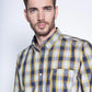 Camisa Hombre Cuadro Chicago F Mustard