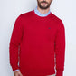 Sweater Hombre Round Neck Paris Red