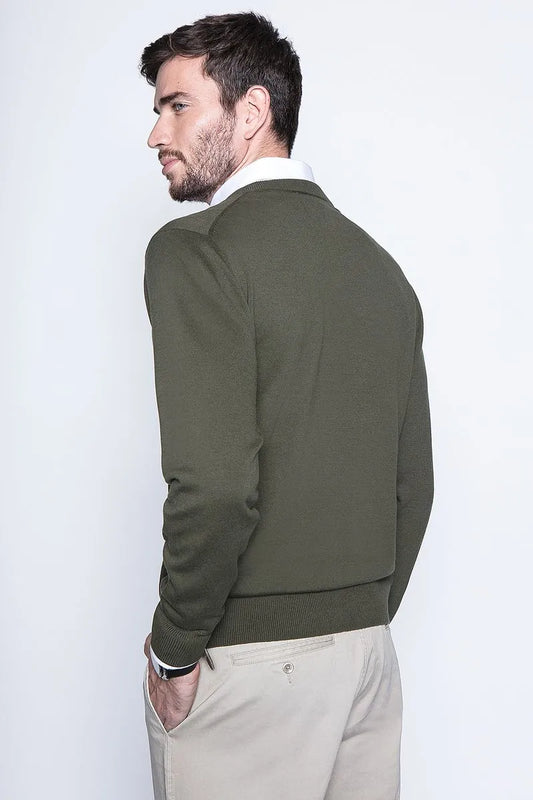 Sweater Hombre Smart Casual L/S Military