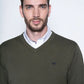 Sweater Hombre Smart Casual L/S Military