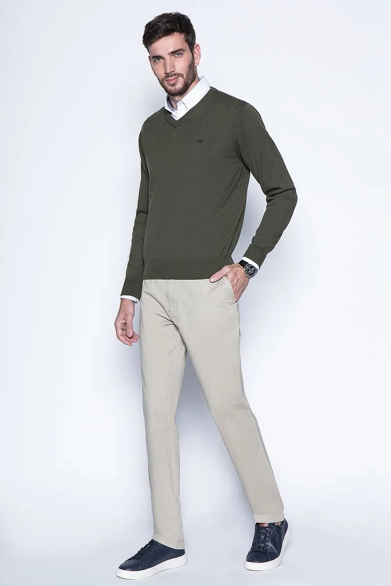 Sweater Hombre Smart Casual L/S Military