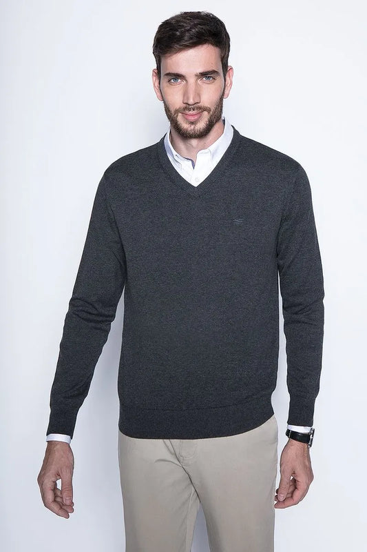Sweater Hombre Smart Casual L/S Graphite
