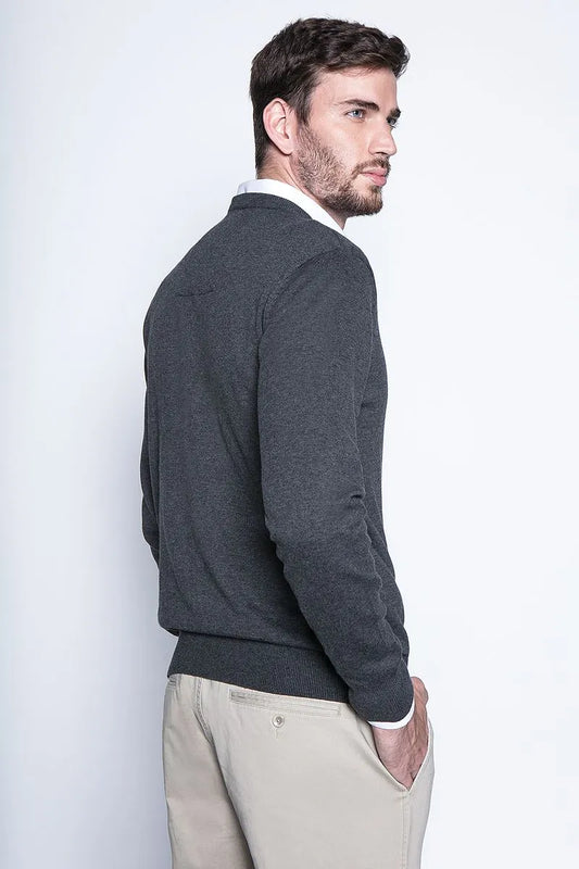 Sweater Hombre Smart Casual L/S Graphite