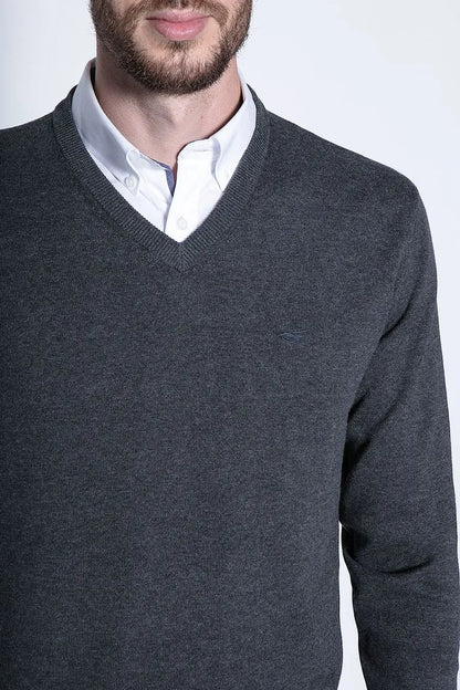 Sweater Hombre Smart Casual L/S Graphite