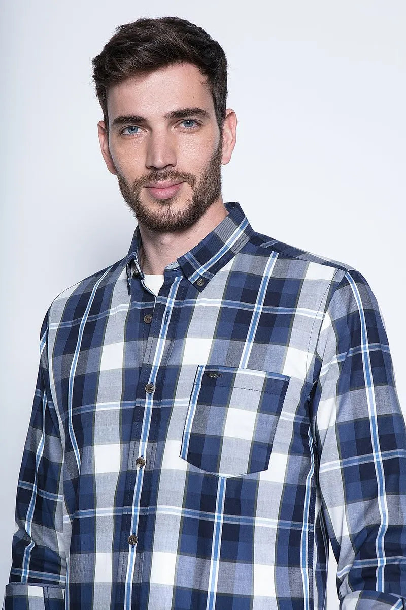 Camisa Hombre Check Colorado Fj Military