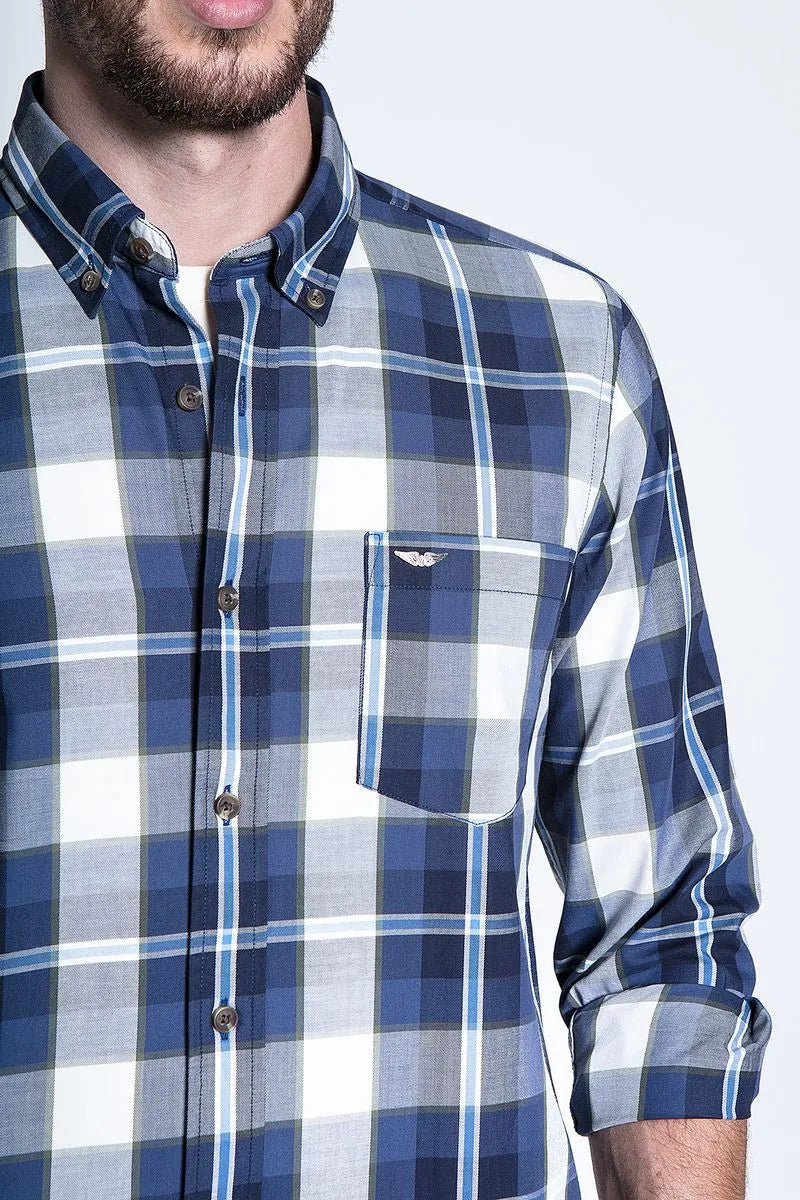 Camisa Hombre Check Colorado Fj Military