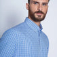 Camisa Hombre Cuadro Dublin Sm Sky