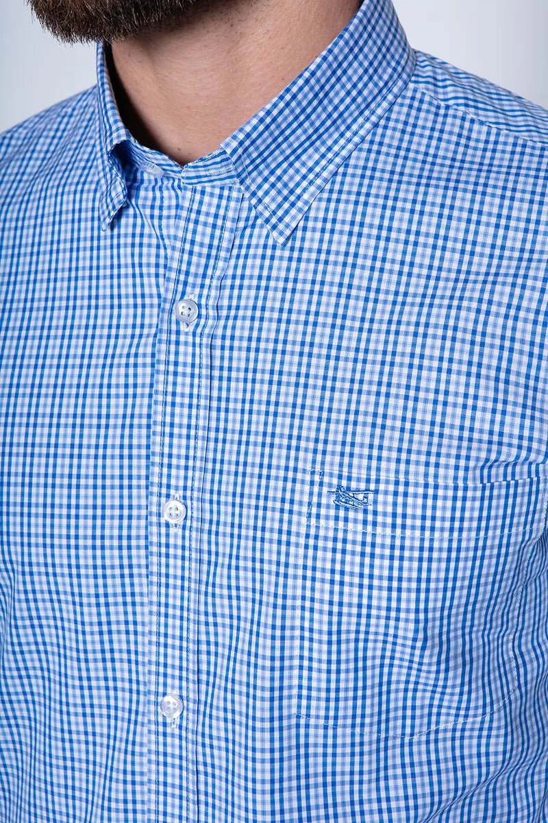 Camisa Hombre Cuadro Dublin Sm Sky