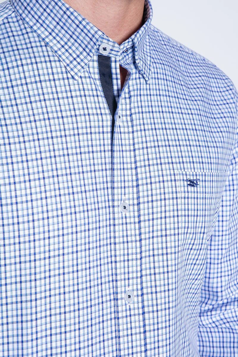 Camisa Hombre Checkered Madison Sm Navy