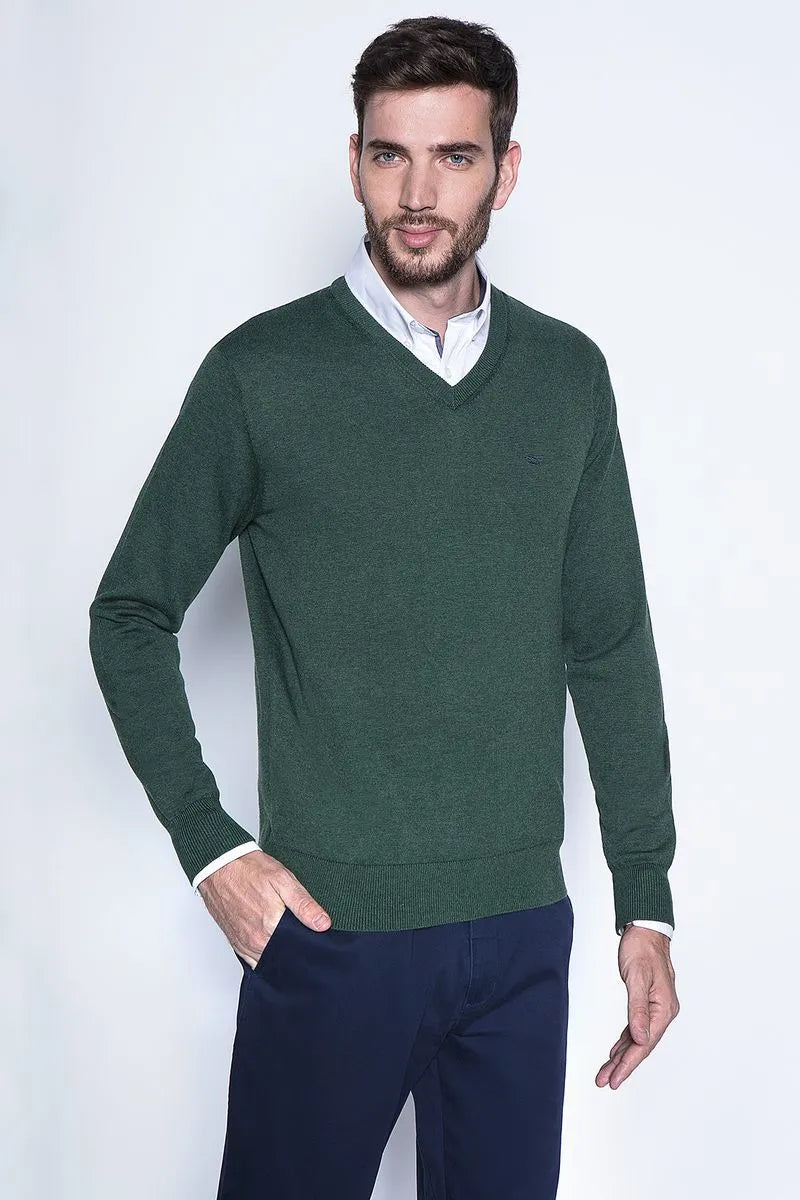 Sweater Hombre Smart Casual L/S Military