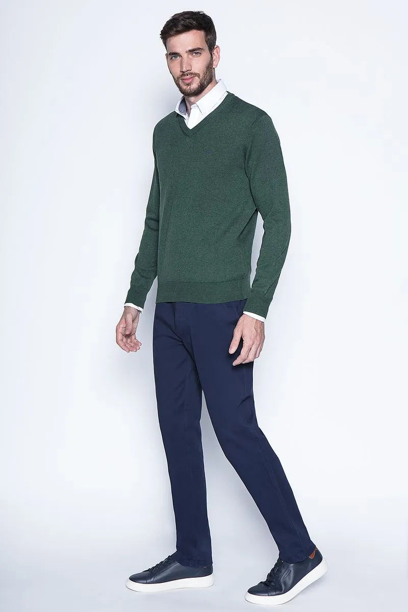 Sweater Hombre Smart Casual L/S Military