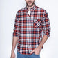 Camisa Hombre A Cuadro Baltimore Fj Red