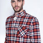 Camisa Hombre A Cuadro Baltimore Fj Red