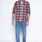 Camisa Hombre A Cuadro Baltimore Fj Red