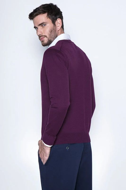 Sweater Hombre Smart Casual L/S Grape
