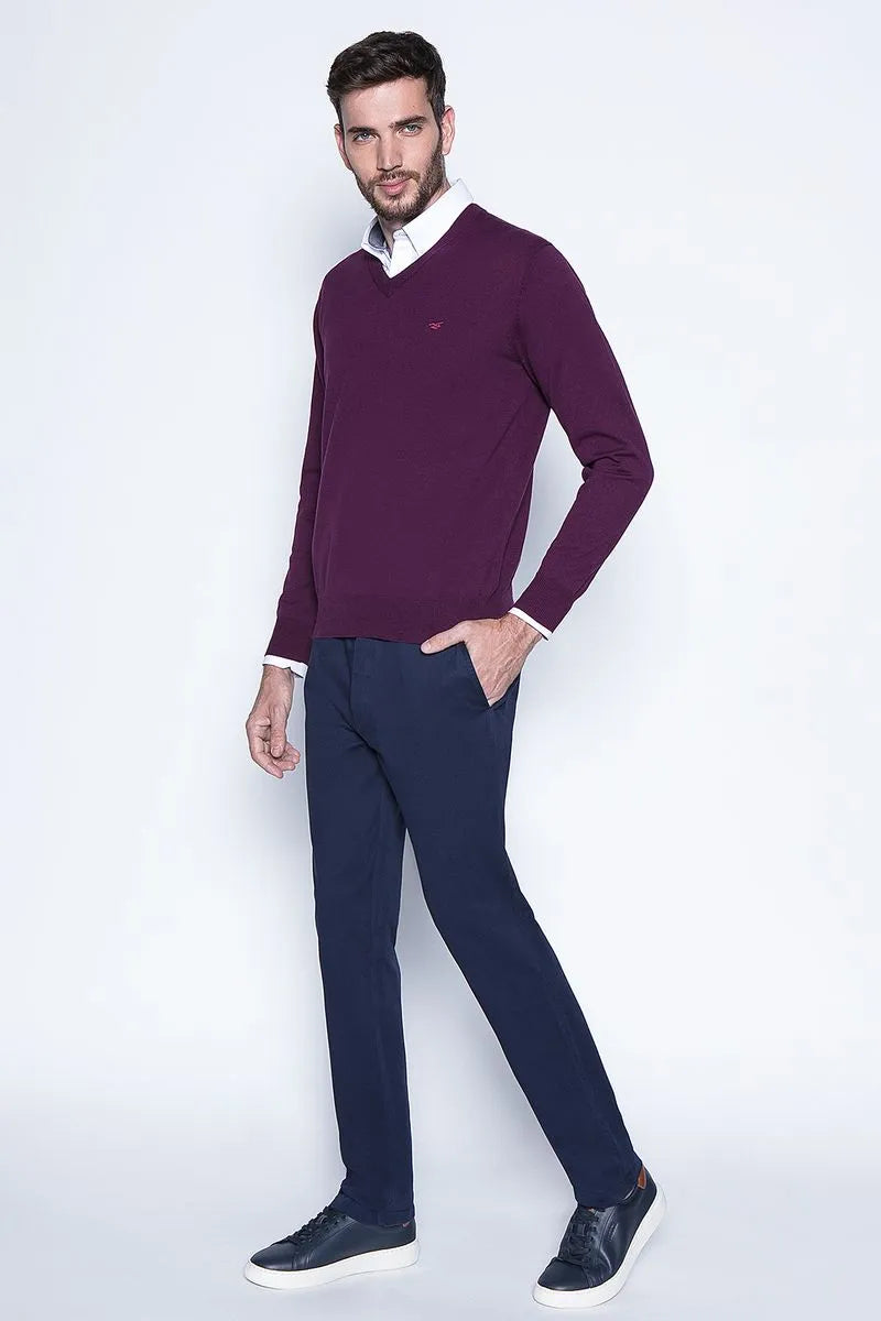 Sweater Hombre Smart Casual L/S Grape