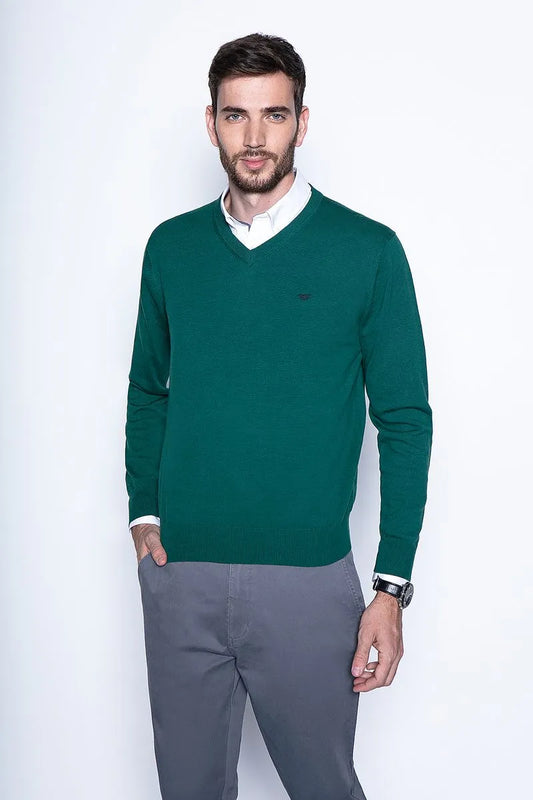 Sweater Hombre Smart Casual L/S Green