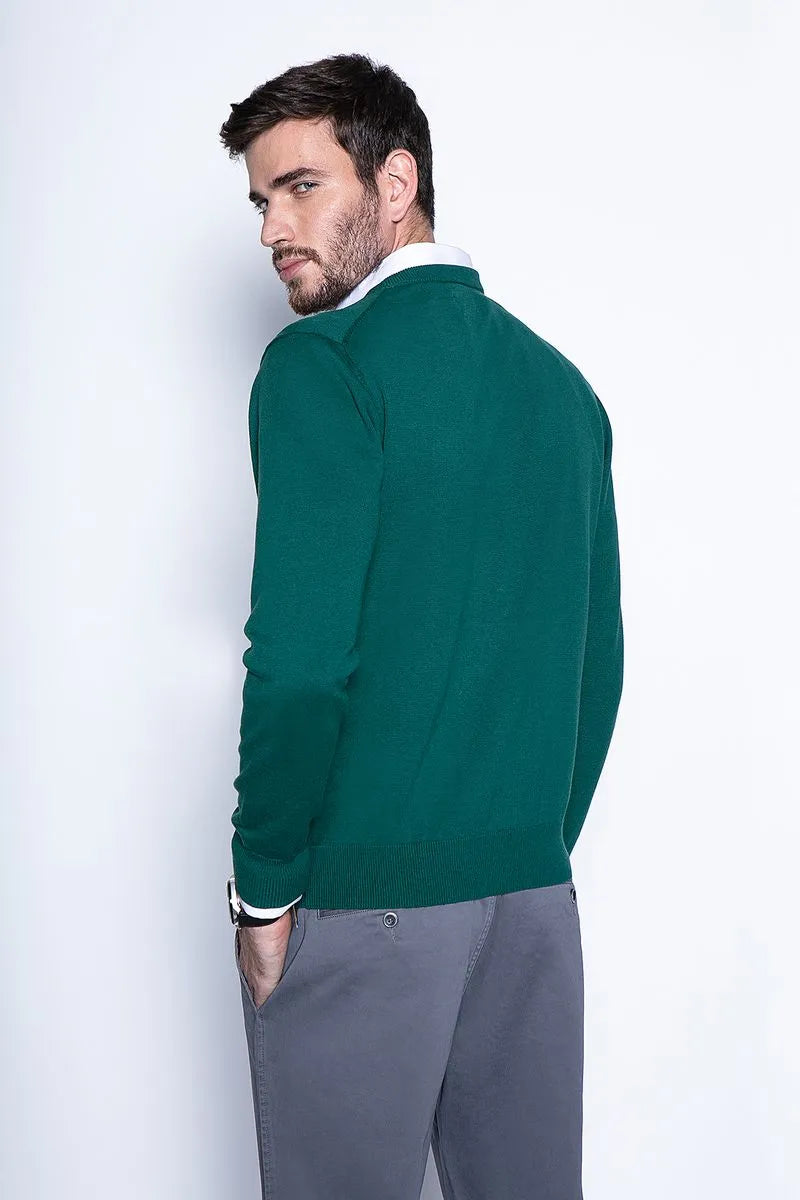 Sweater Hombre Smart Casual L/S Green