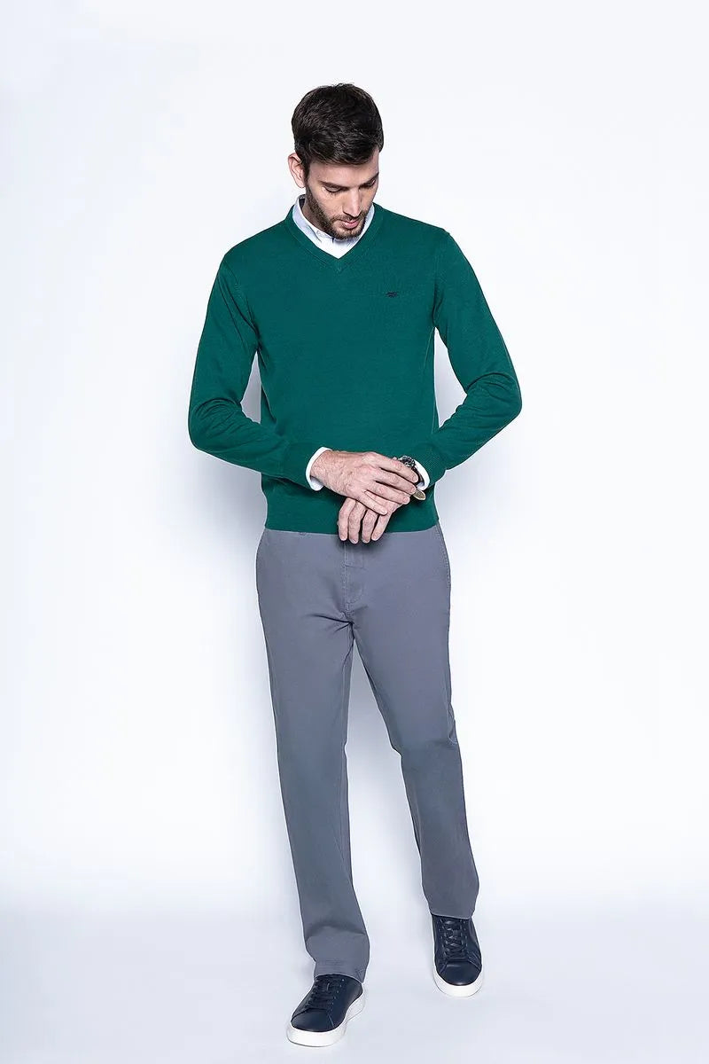 Sweater Hombre Smart Casual L/S Green