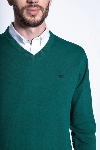 Sweater Hombre Smart Casual L/S Green