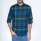 Camisa Hombre Cuadro Texas Fj Green