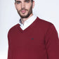 Sweater Hombre Smart Casual L/S Burgundy