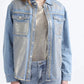 Chaqueta Mujer Sobre camisa Denim Folia Azul