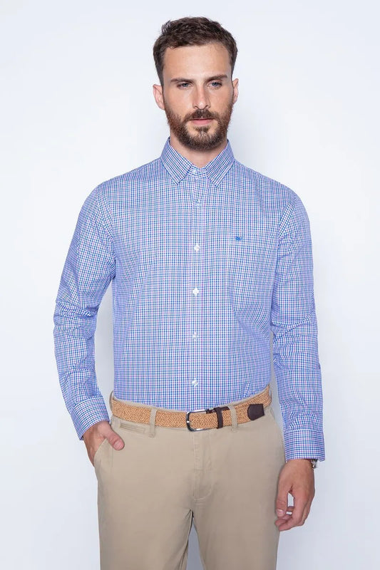 Camisa Hombre Cuadro Dublin Sm Purple