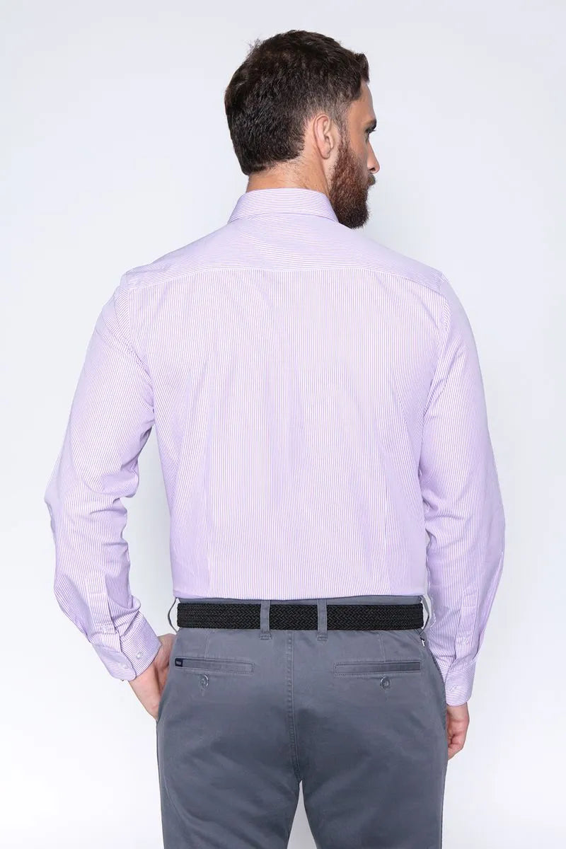 Camisa Hombre Albany Smart Casual Violeta