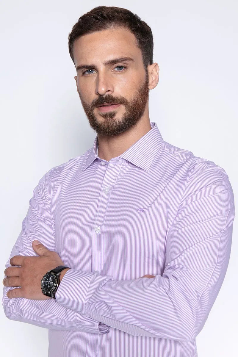 Camisa Hombre Albany Smart Casual Violeta