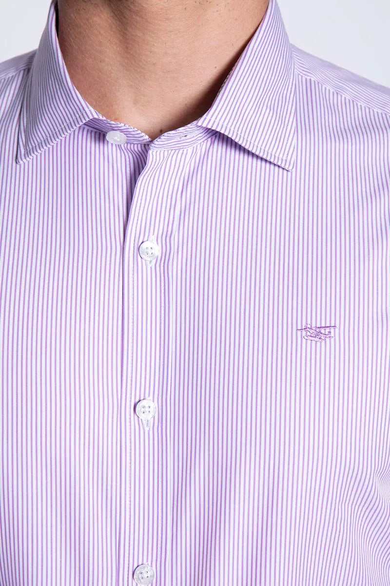 Camisa Hombre Albany Smart Casual Violeta