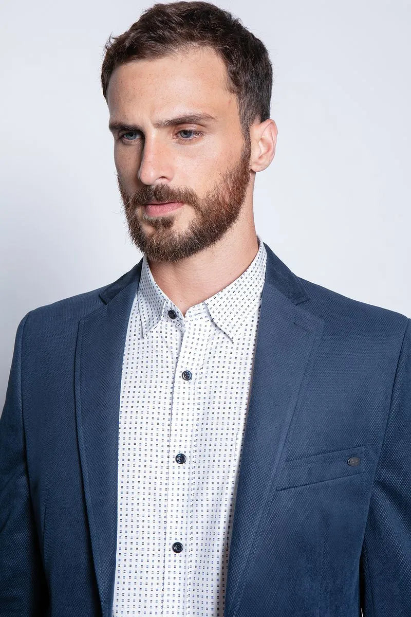 Blazer Hombre Fantasía Fontana Navy