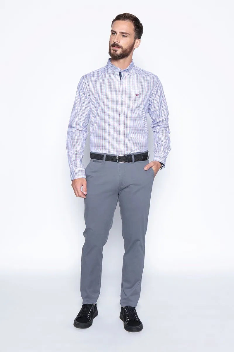 Camisa Hombre Checkered Madison Sm Red