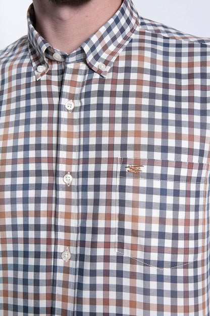 Camisa Hombre Check Virginia F Camel