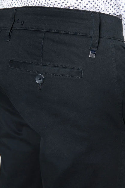 Pantalón Hombre Twill Black Slim Negro