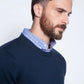 Sweater Hombre Round Neck Paris Navy