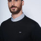 Sweater Hombre Round Neck Paris Black