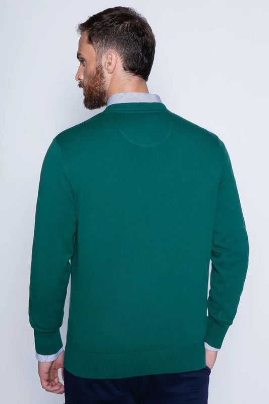 Sweater Hombre Round Neck Paris Green