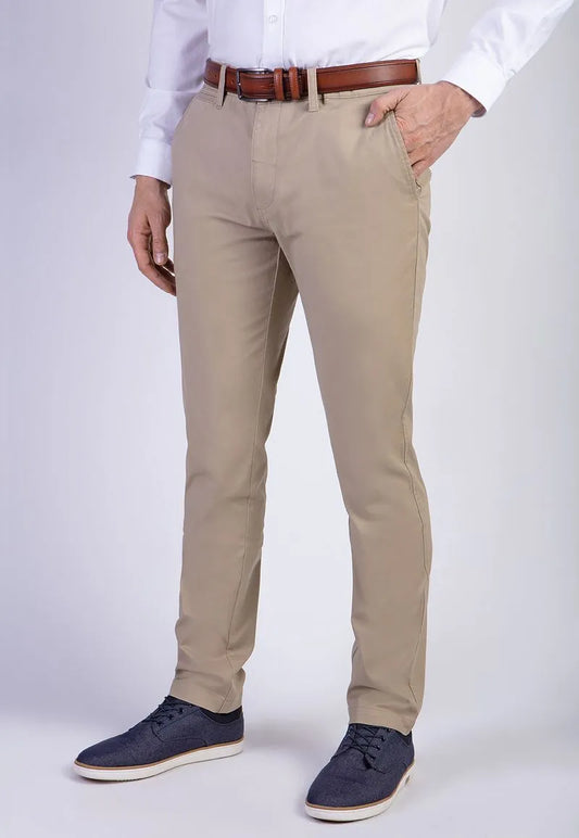 Pantalón Hombre Twill Black Slim Khaki