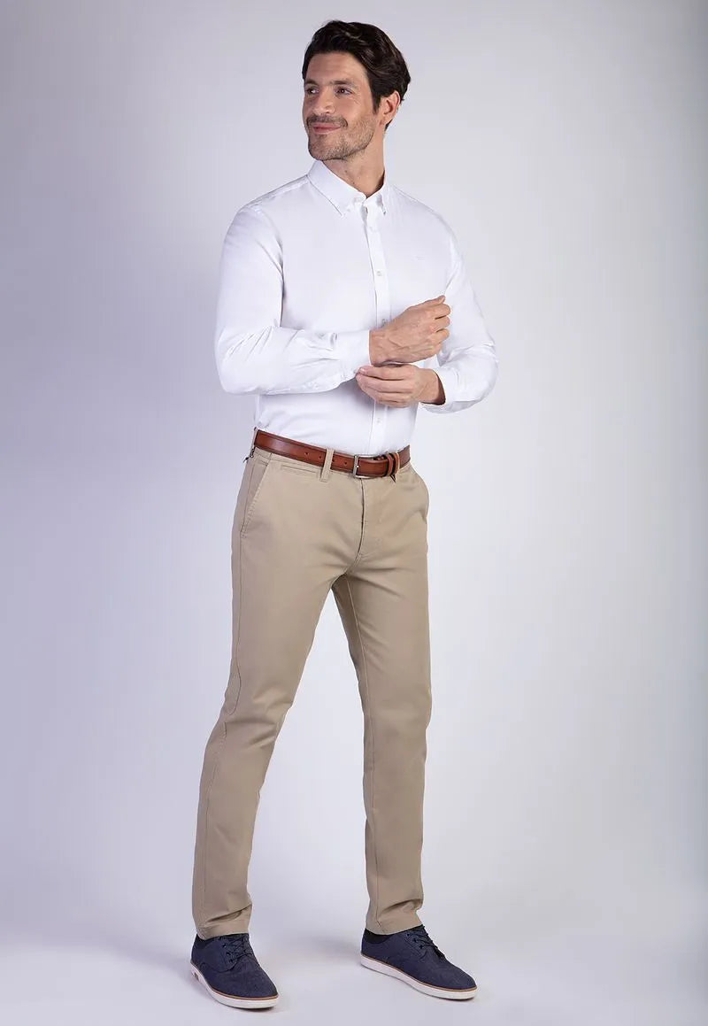 Pantalón Hombre Twill Black Slim Khaki