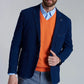 Sweater Hombre V Neck Melange F Orange