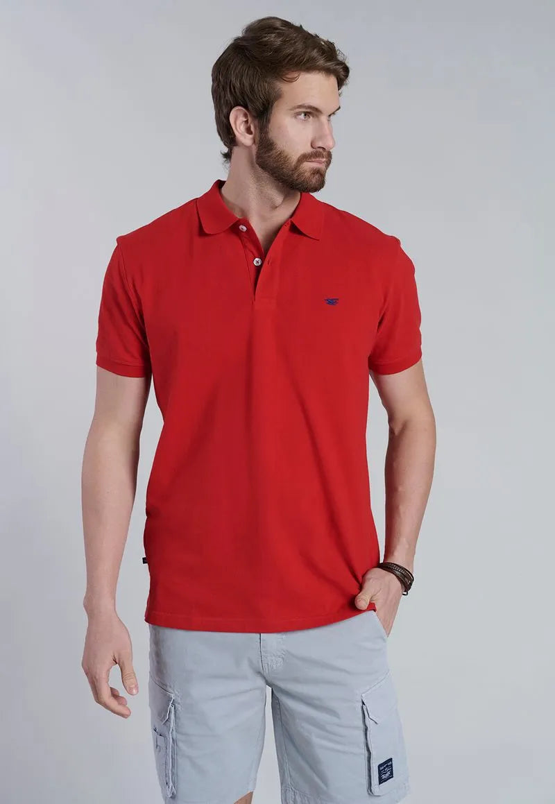 Polera Hombre Básica Pique Red