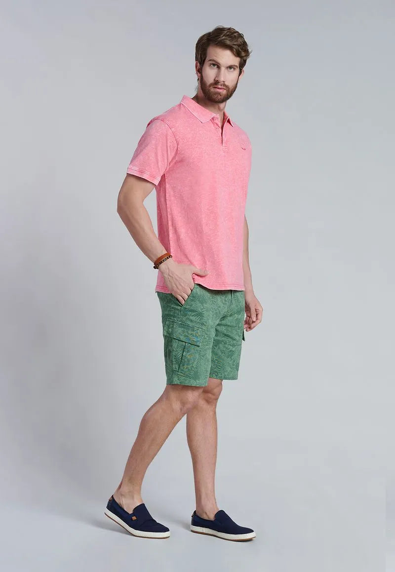 Polera hombre Polo San Diego Coral