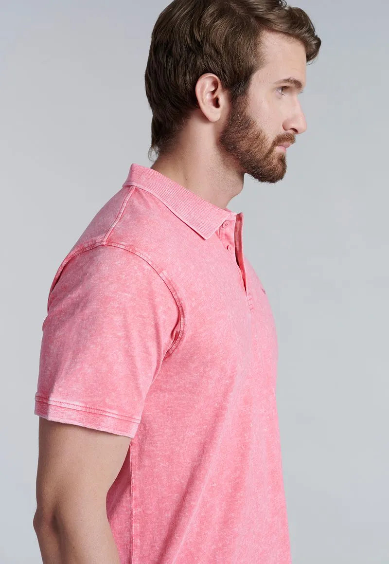 Polera hombre Polo San Diego Coral