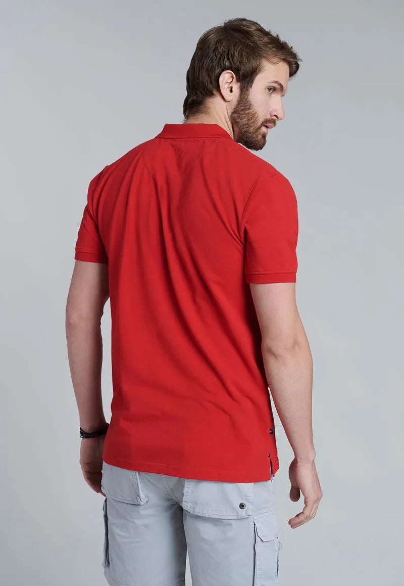 Polera Hombre Básica Pique Red