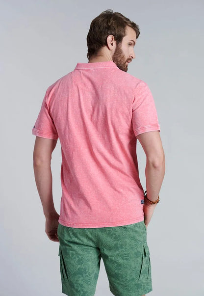 Polera hombre Polo San Diego Coral