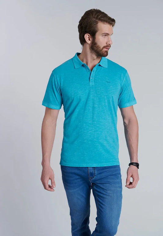 Polera Hombre Polo San Diego Turquesa