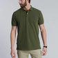 Polera Hombre Básica Pique Lt Military Melange