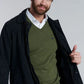 Sweater Hombre V Neck Melange F Military