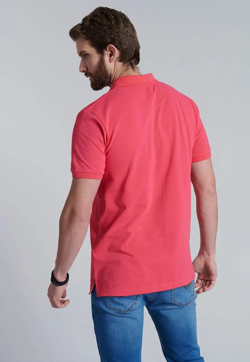 Polera Hombre Básica Pique Coral